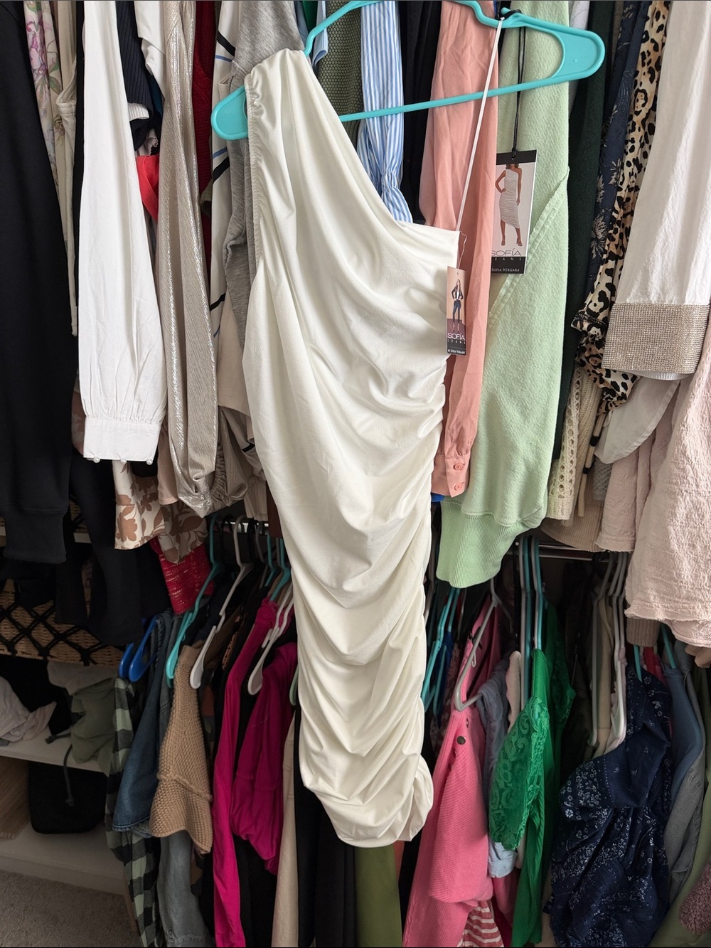 NWT Women’s One-Shoulder Ruched Cocktail Dress